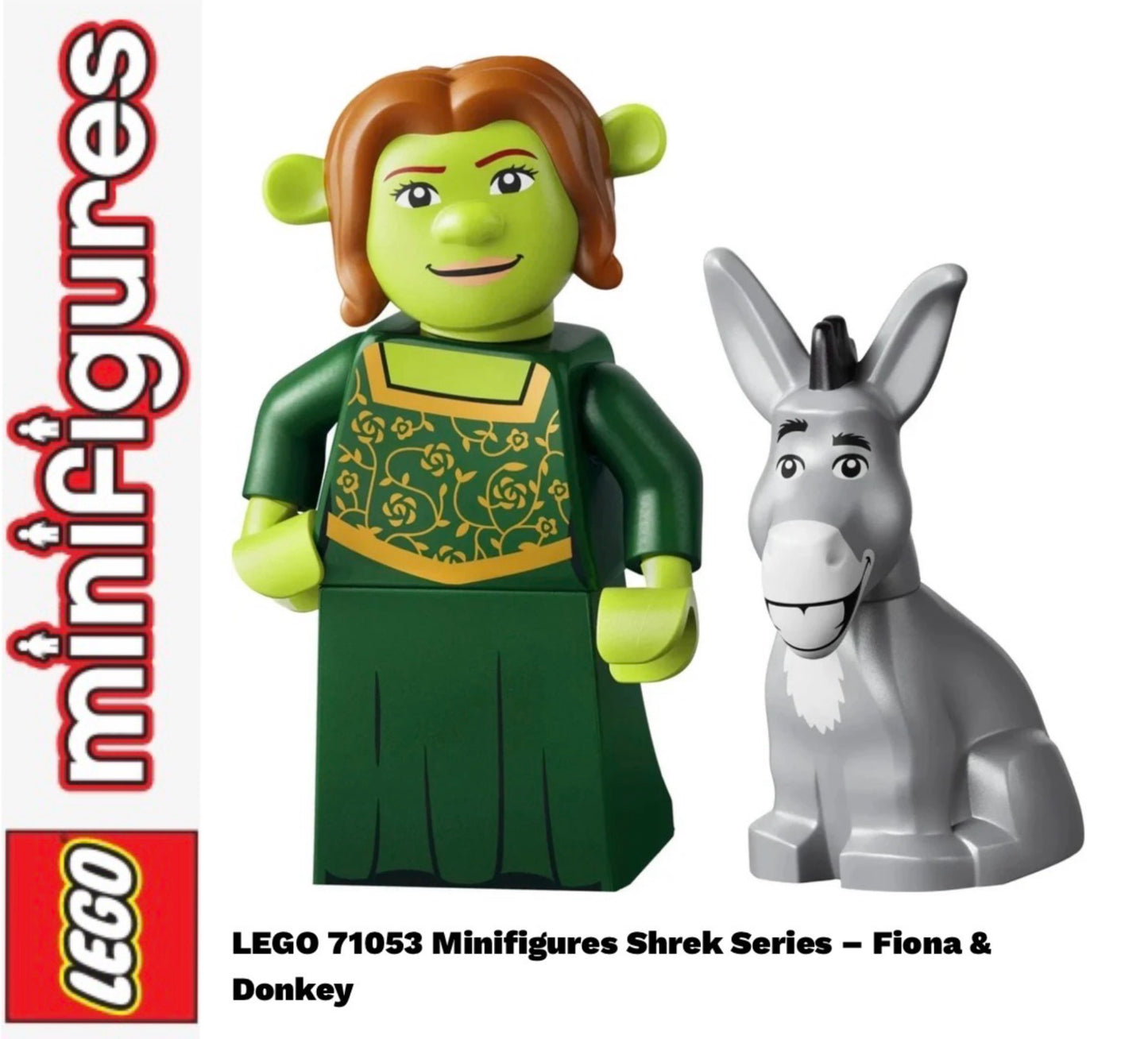 PREVENTE LEGO MINIFIGURE SÉRIES SHREK : FIONA & DONKEY "Socle+Fascicule inclus " Disponibilité fin septembre 2026