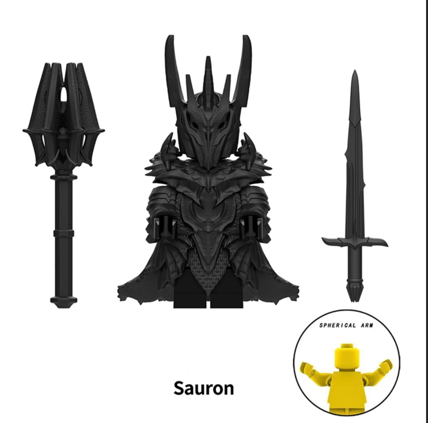 ♥️♥️♥️MINIFIGURE LOTR UNIVERS: SAURON ♥️♥️♥️CUSTOM