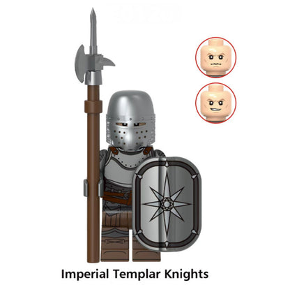 MINIFIGURE MÉDIÉVALE UNIVERS: IMPÉRIAL TEMPLAR KNIGHTS Custom