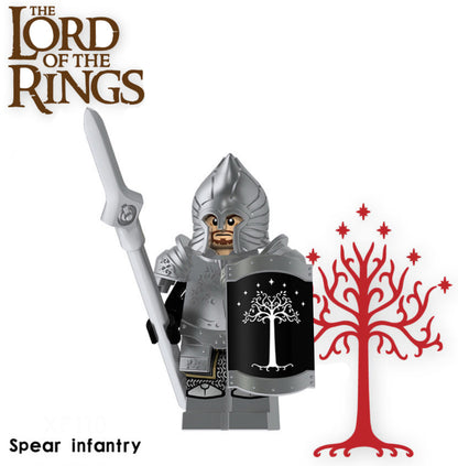 MINIFIGURE LOTR/ THE HOBBIT UNIVERS: GONDOR KNIGHT SOLDIER custom