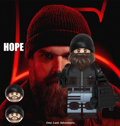 MINIFIGURE STRANGER THINGS UNIVERS: HOPPER Custom