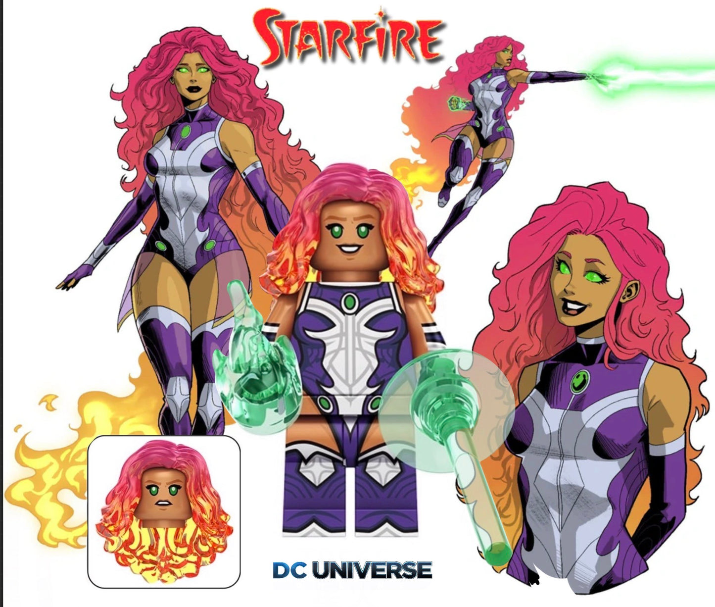 PREVENTE MINIFIGURE DC UNIVERS: STARFIRE Custom Disponibilité Octobre 2026