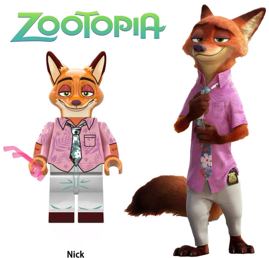 ⭐️ ⭐️ DISNEY MINIFIGURE ZOOTOPIA UNIVERS: NICK ⭐️ ⭐️ custom