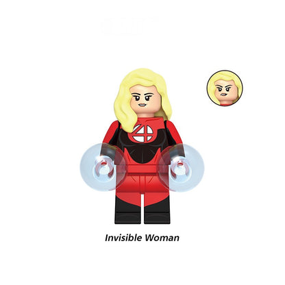 PREVENTE MINIFIGURE MARVEL UNIVERS: INVISIBLE WOMAN RED-Y 4 ACTION custom Disponibilité octobre 2025