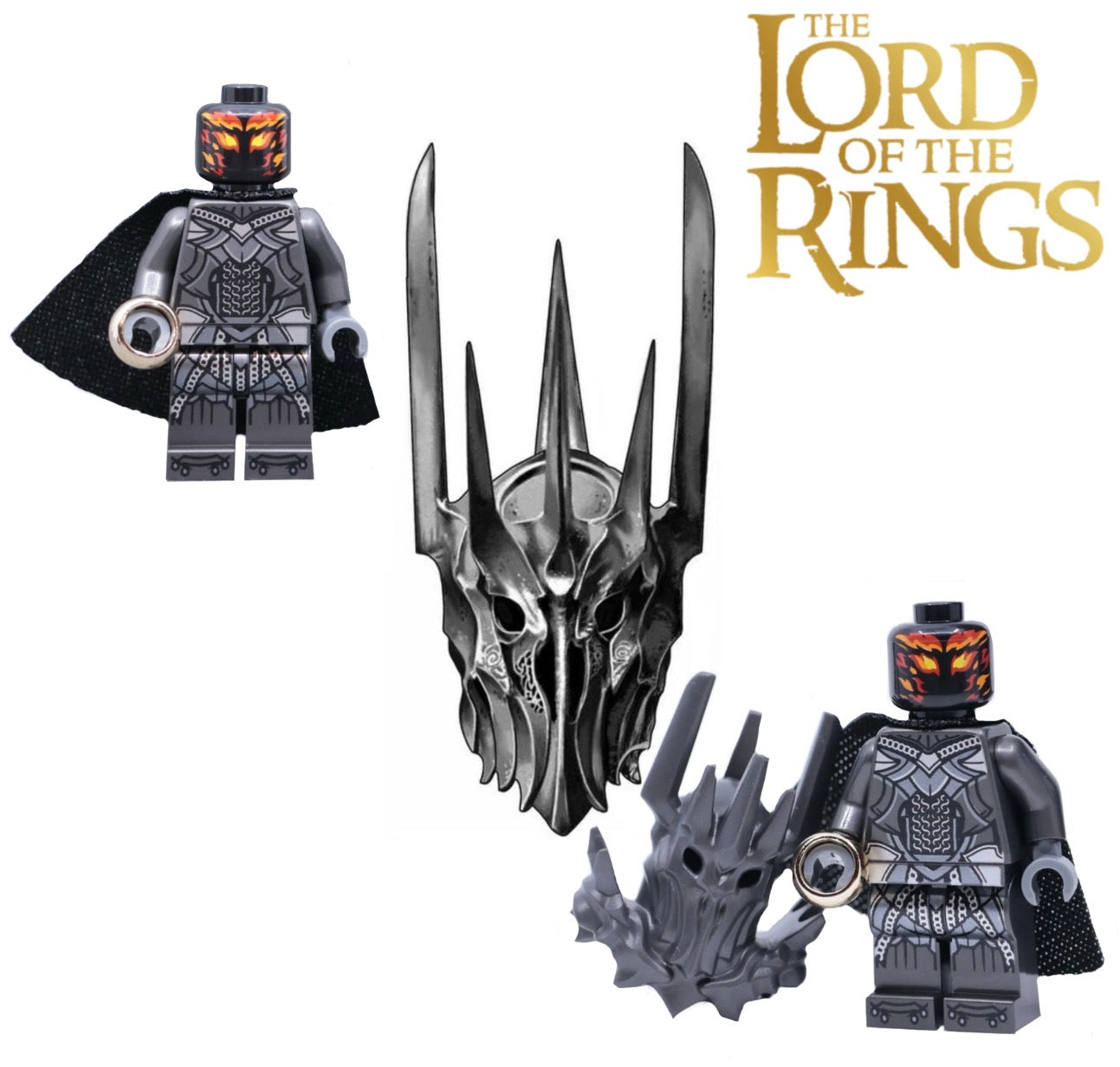 ♥️♥️♥️MINIFIGURE LOTR UNIVERS: SAURON ♥️♥️♥️CUSTOM