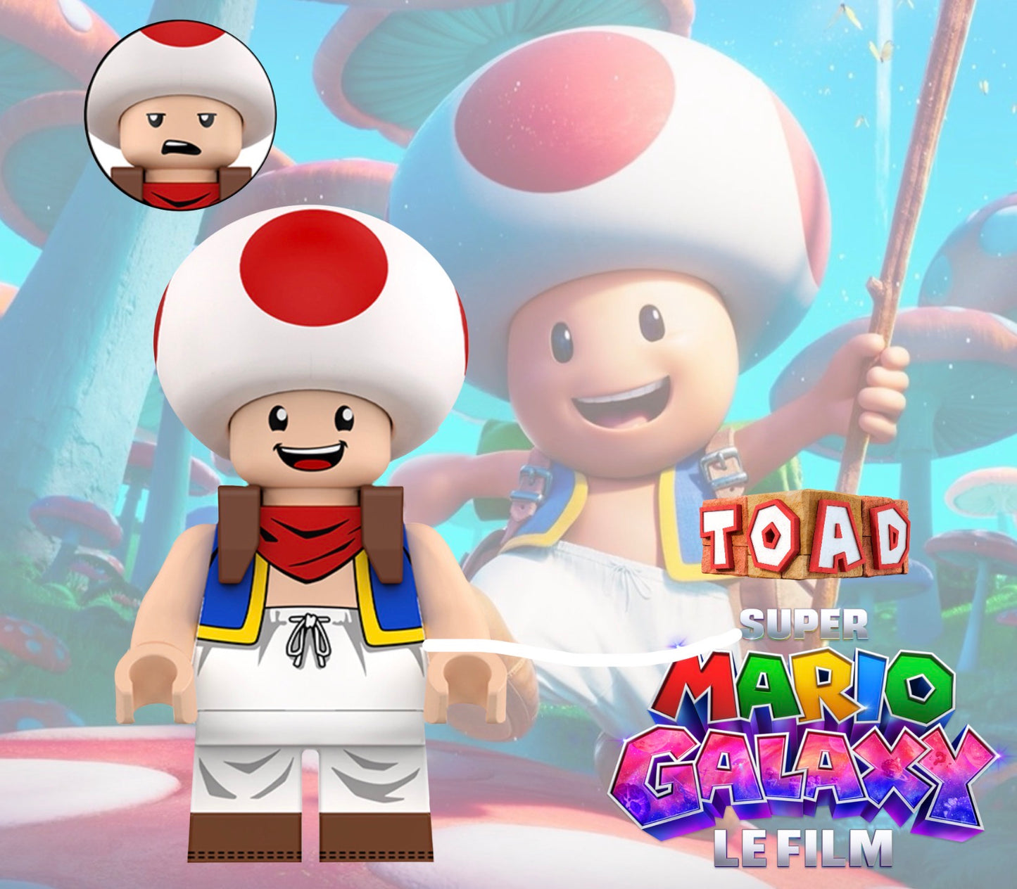 PREVENTE MINIFIGURE SUPER MARIO UNIVERS: TOAD custom Disponibilité fin août 2026