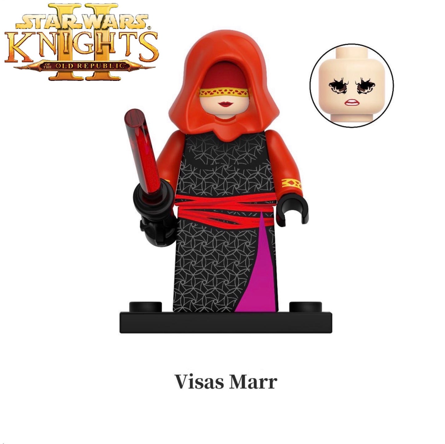 ⭐️⭐️⭐️MINIFIGURE STAR WARS UNIVERS: SITH VISAS MARR ⭐️⭐️⭐️Custom