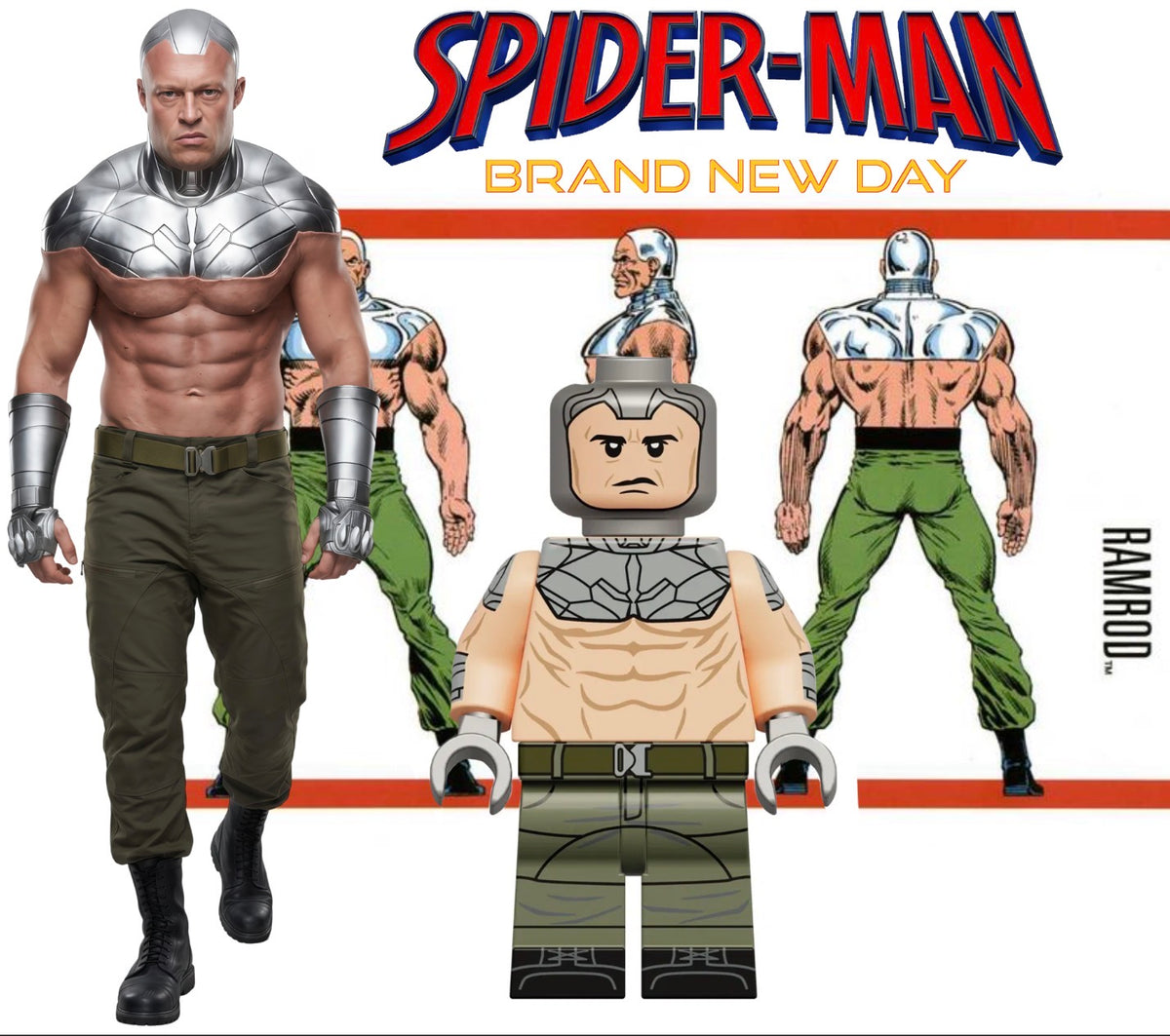 PREVENTE⭐️⭐️MINIFIGURE MARVEL UNIVERS: RAMROD ⭐️⭐️Custom Disponibilité novembre 2026