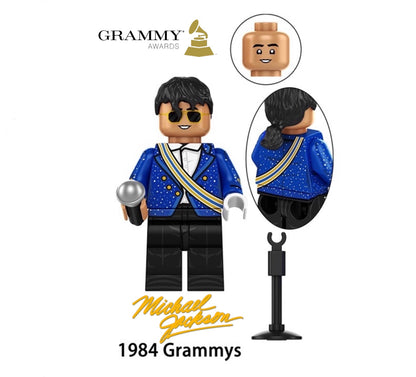 PREVENTE MINIFIGURE MUSIQUE UNIVERS : MICKAEL JACKSON 1984 GRAMMYS AWARDS custom Disponibilité juin 2026