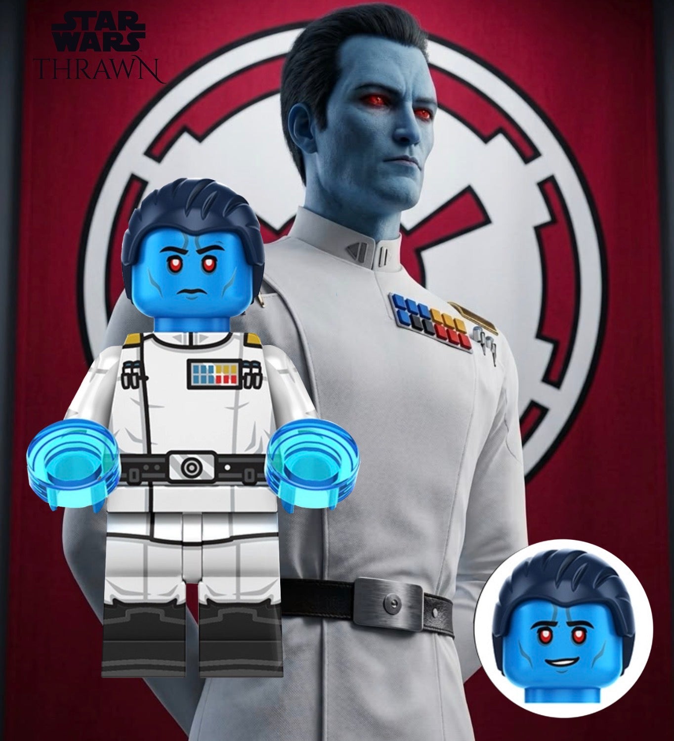 PREVENTE MINIFIGURE STAR WARS UNIVERS: GRAND AMIRAL THRAWN  Custom Disponibilité fin juin 2026