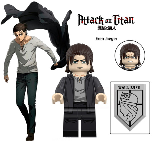 MINIFIGURE AOT UNIVERS: EREN JAEGER (L'Attaque des Titan)  Custom