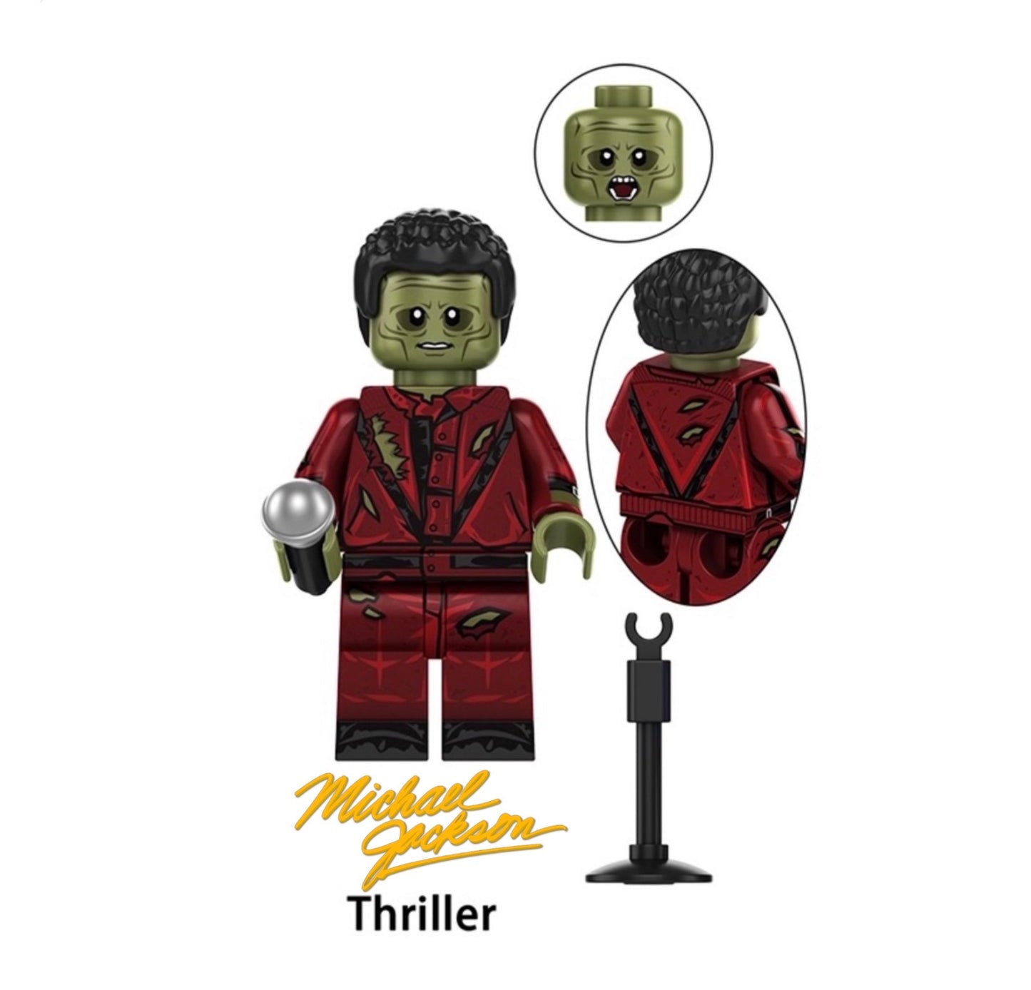 PREVENTE MINIFIGURE MUSIQUE UNIVERS : MICKAEL JACKSON THRILLER ZOMBIE custom Disponibilité juin 2026