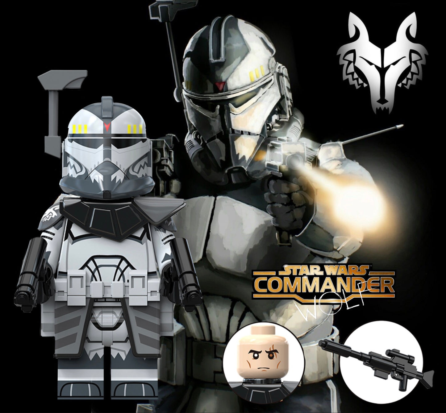 PREVENTE MINIFIGURE STAR WARS UNIVERS: 104th WOLFPACK CLONE TROOPER Custom Disponibilité mi-juin 2026