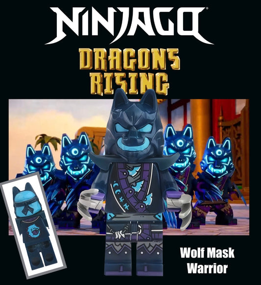 MINIFIGURE NINJAGO UNIVERS: WOLF MASK WARRIOR CUSTOM