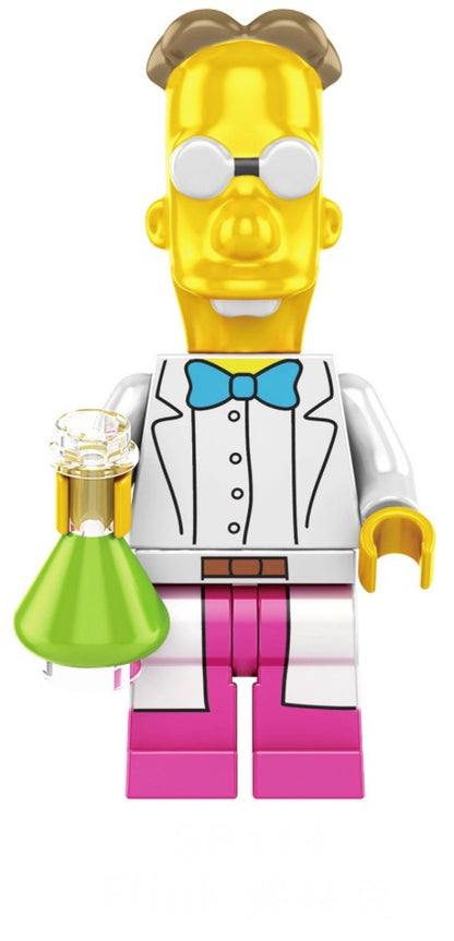 MINIFIGURE THE SIMPSON UNIVERS : PROFESSOR FLINK custom