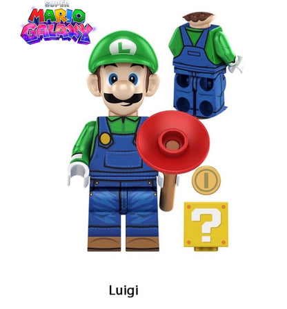 MINIFIGURE SUPER MARIO GALAXIE UNIVERS: LUIGI custom
