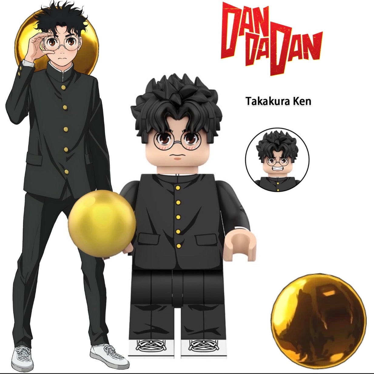 ⭐️⭐️ MINIFIGURE DANDADAN UNIVERS: TAKAKURA KEN ⭐️⭐️custom