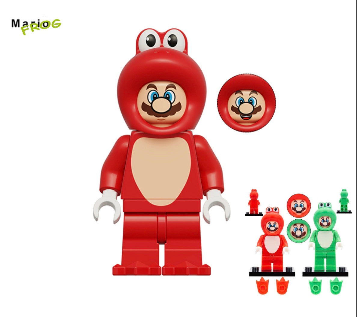 PREVENTE MINIFIGURE SUPER MARIO UNIVERS: MARIO BROS FROG custom Disponibilité fin septembre 2026