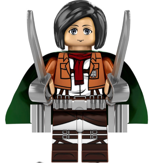 MINIFIGURE AOT: "Mikassa Ackerman" Custom