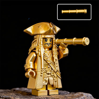 SUPERBE⭐️⭐️⭐️MINIFIGURE DISNEY UNIVERS EDITION LIMITÉE : JACK SPARROW GOLD ⭐️⭐️⭐️custom