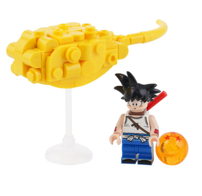 ♥️♥️MINIFIGURE DRAGON BALL Z UNIVERS: SON GOKU ENFANT AVEC NUAGE JAUNE ♥️♥️Custom