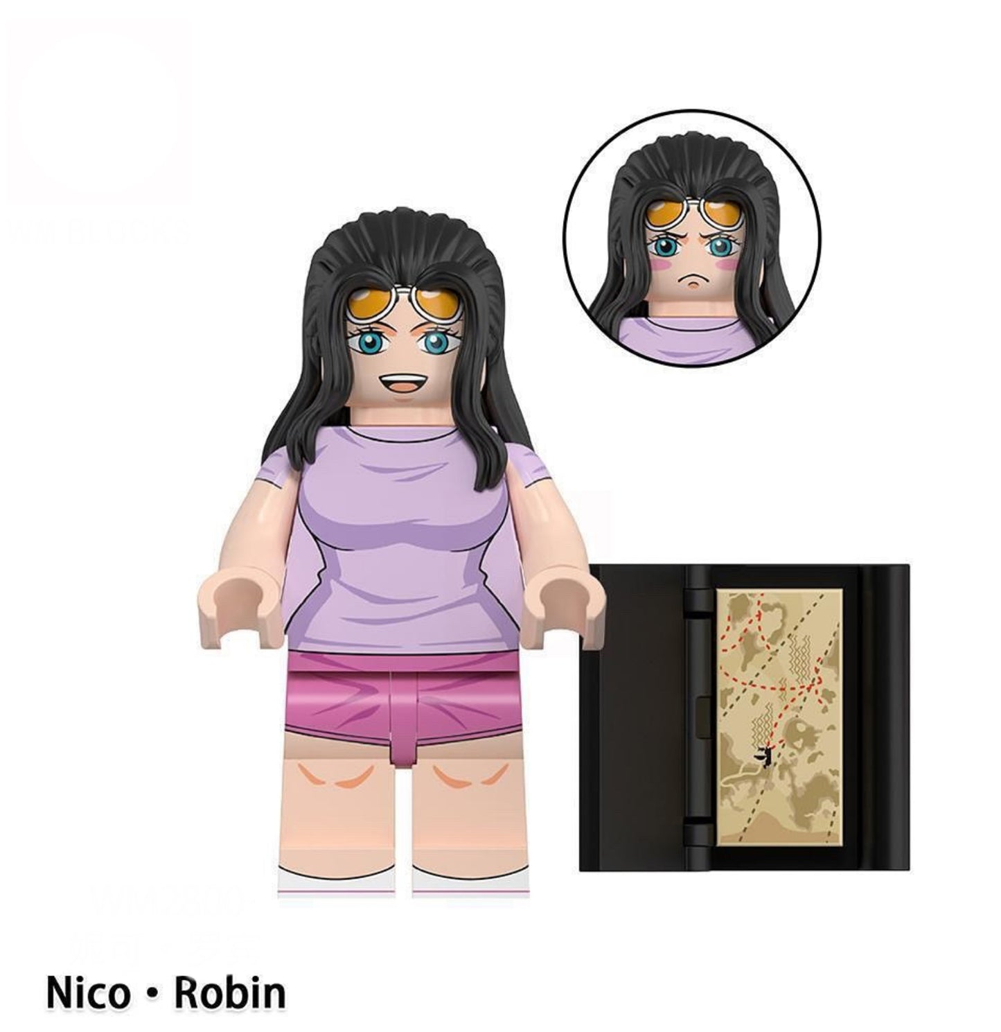 PREVENTE♥️♥️BIG MINIFIGURE ONE PEACE UNIVERS: NICO.ROBIN ♥️♥️custom Disponibilité février 2025