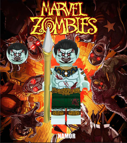 PREVENTE MINIFIGURE MARVEL UNIVERS : NAMOR MARVEL ZOMBIE custom Disponibilité fin Novembre 2025