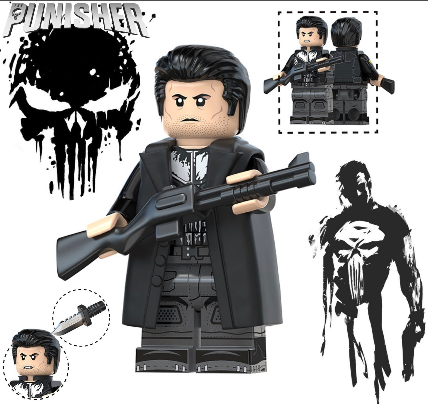 PREVENTE MINIFIGURE MARVEL UNIVERS: THE PUNISHER Custom Disponibilité fin août 2026