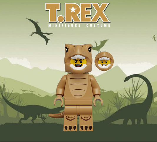 MINIFIGURE DÉGUISEMENT UNIVERS:T-REX custom
