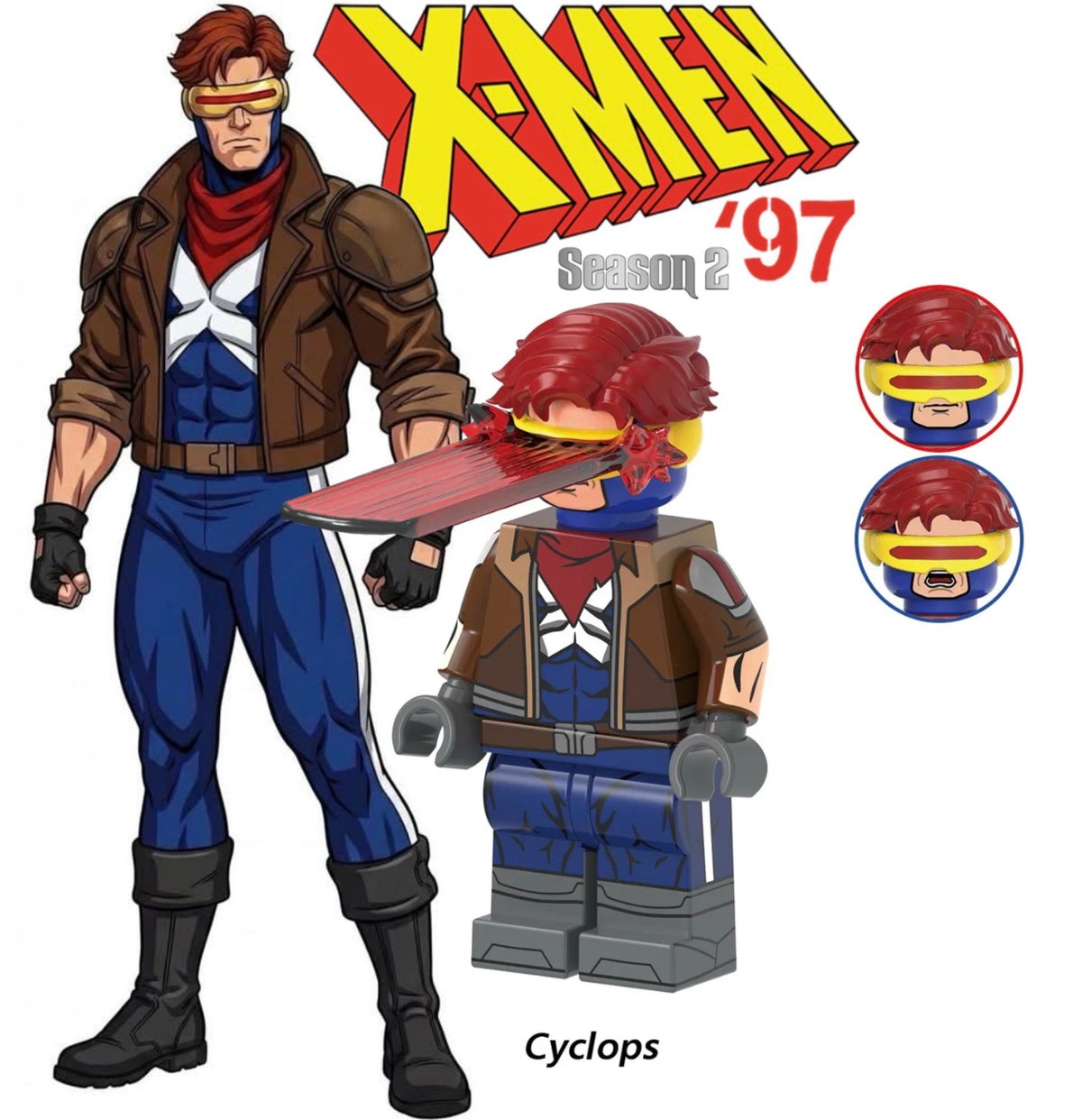 PREVENTE MINIFIGURE MARVEL UNIVERS: CYCLOPS Custom Disponibilité Novembre 2026