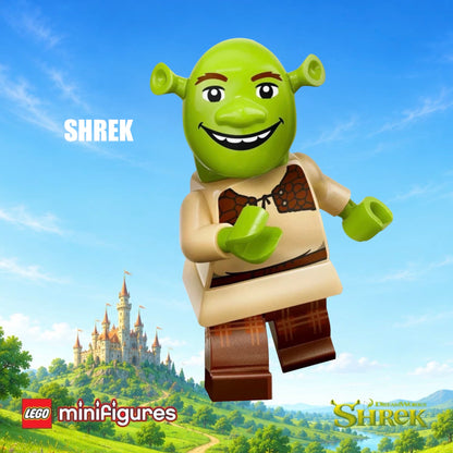 PREVENTE LEGO MINIFIGURE SÉRIES SHREK : SHREK "Socle+Fascicule inclus " Disponibilité fin septembre 2026