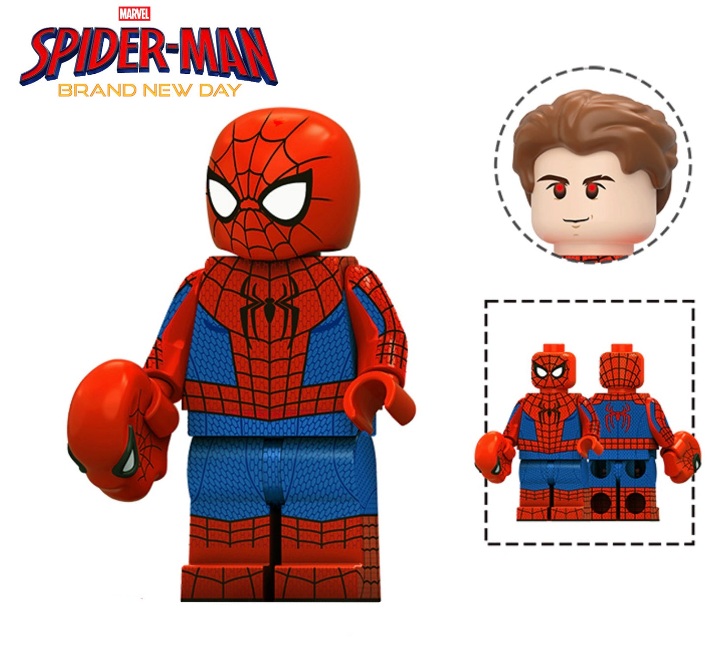 PREVENTE MINIFIGURE MARVEL UNIVERS (SPIDERMAN):SPIDER-MAN Custom Disponibilité mi-septembre 2026
