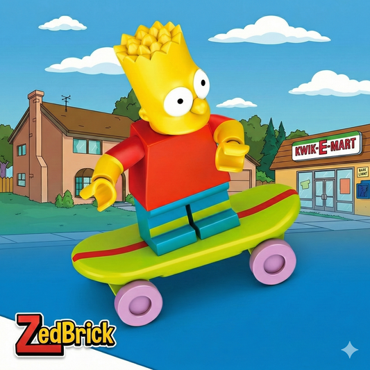 MINIFIGURE THE SIMPSON UNIVERS : BART SIMPSON custom