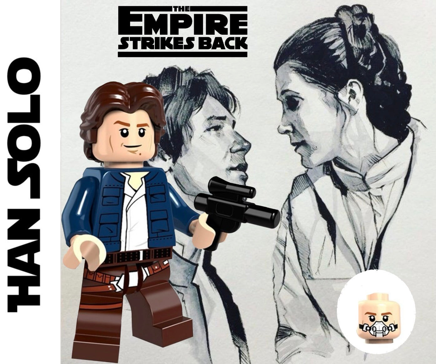 MINIFIGURE STAR WARS UNIVERS: HAN SOLO Custom