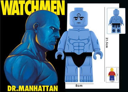 PREVENTE♥️♥️♥️GIANT MINIFIGURE DC UNIVERS: WATCHMEN DR. MANHATTAN♥️♥️♥️custom Disponibilité Minifigures janvier 2026