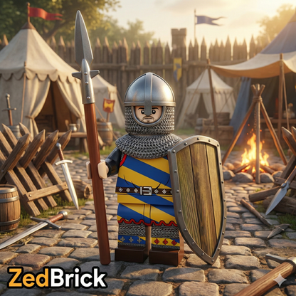 MINIFIGURE MÉDIÉVALE UNIVERS: SOLDAT Custom