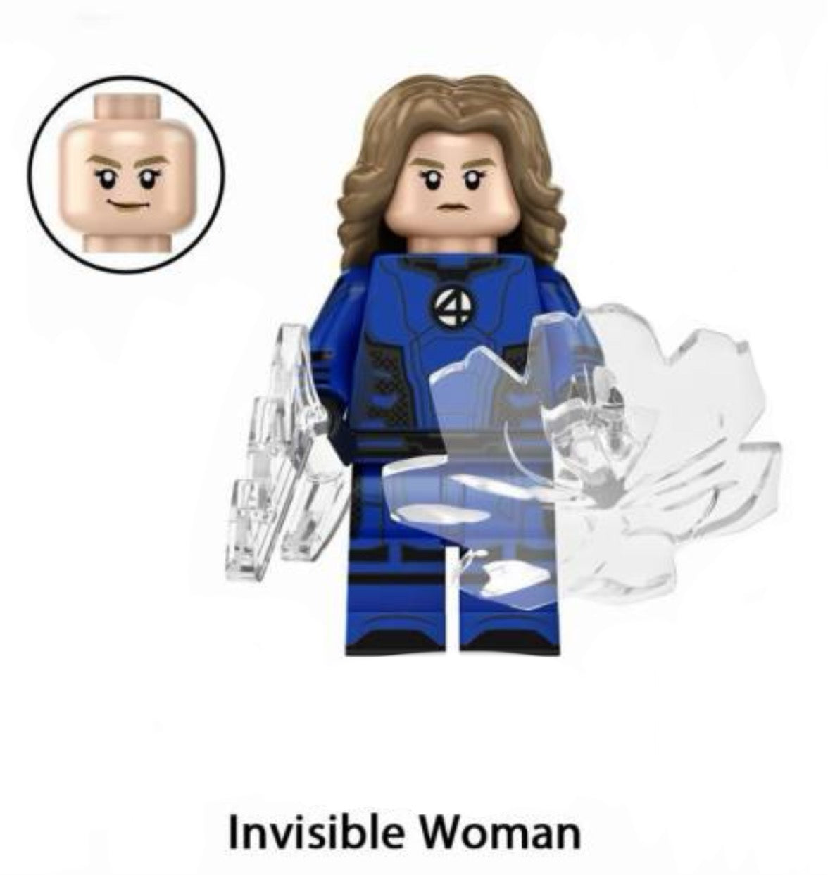 Custom Invisble MINIFIGURE FANTASTIC FOUR: INVISIBLE WOMAN custom – ZedBrick