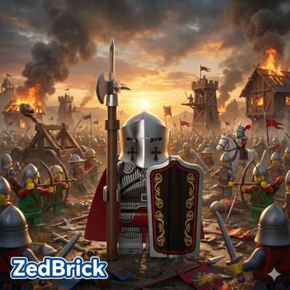 MINIFIGURE MÉDIÉVALE UNIVERS: HOLY EMPIRE KNIGHT Custom