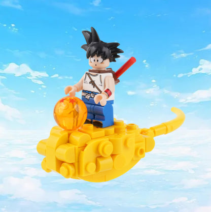 ♥️♥️MINIFIGURE DRAGON BALL Z UNIVERS: SON GOKU ENFANT AVEC NUAGE JAUNE ♥️♥️Custom