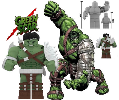PREVENTE BIG MINIFIGURE MARVEL UNIVERS: GREEN SCAR HULK Custom Disponibilité mi-septembre 2026