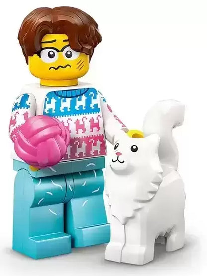 PREVENTE MINIFIGURE SÉRIES 27: L'AMOUREUX DES CHATS "socle+fascicule" custom Disponibilité fin janvier 2025