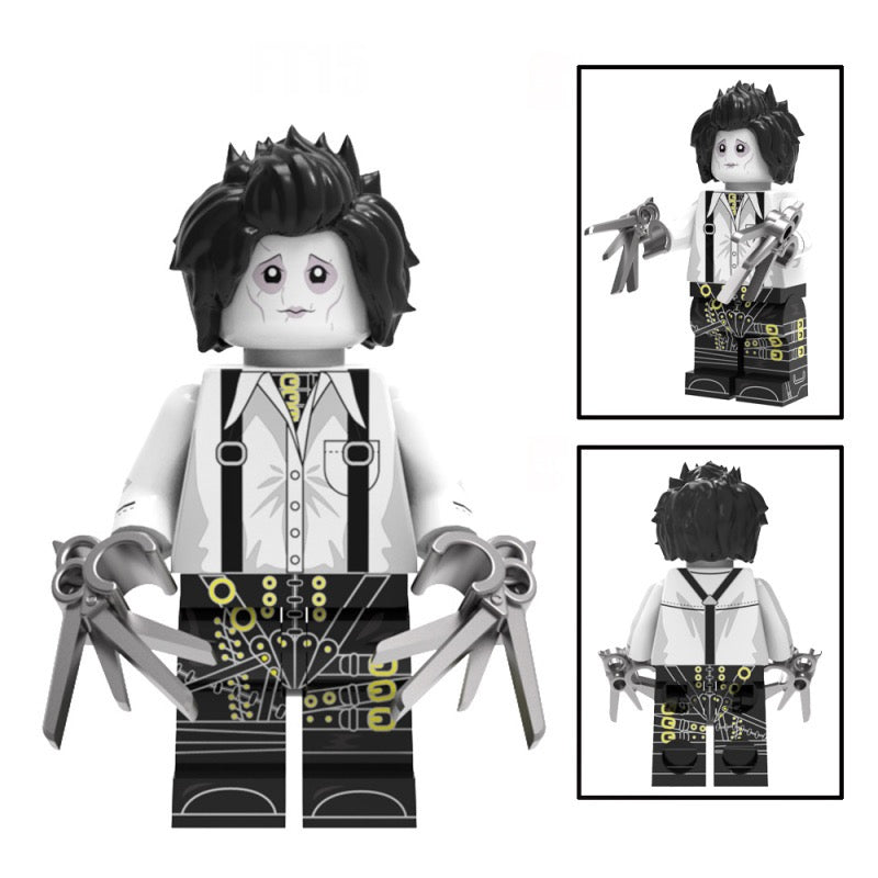 ♥️♥️♥️SUPERBE MINIFIGURE: EDWARD AUX MAINS D’ARGENT "Edward Scissorhands"  Custom ♥️♥️♥️TOP ZEDBRICK 2025♥️♥️♥️