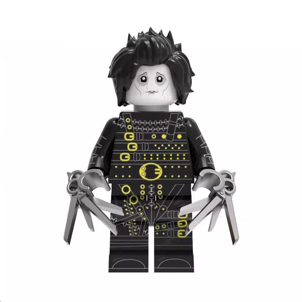 ♥️♥️♥️SUPERBE MINIFIGURE: EDWARD AUX MAINS D’ARGENT "Edward Scissorhands"  Custom ♥️♥️♥️TOP ZEDBRICK 2025♥️♥️♥️
