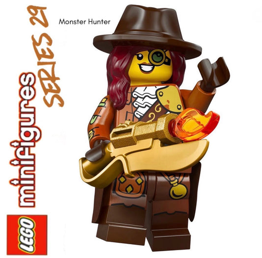 LEGO MINIFIGURE SÉRIES 29: MONSTER HUNTER "socle+fascicule"  ORIGINAL LEGO MINIFIGURINES