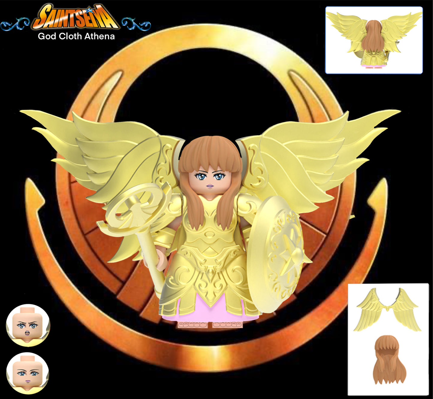 MINIFIGURE SAINT SEIYA UNIVERS: GOD CLOTH ATHENA custom
