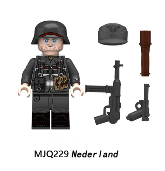 ♥️♥️MINIFIGURE MILITAIRE UNIVERS: WORLD WAR II 23e division Nederland ♥️♥️custom