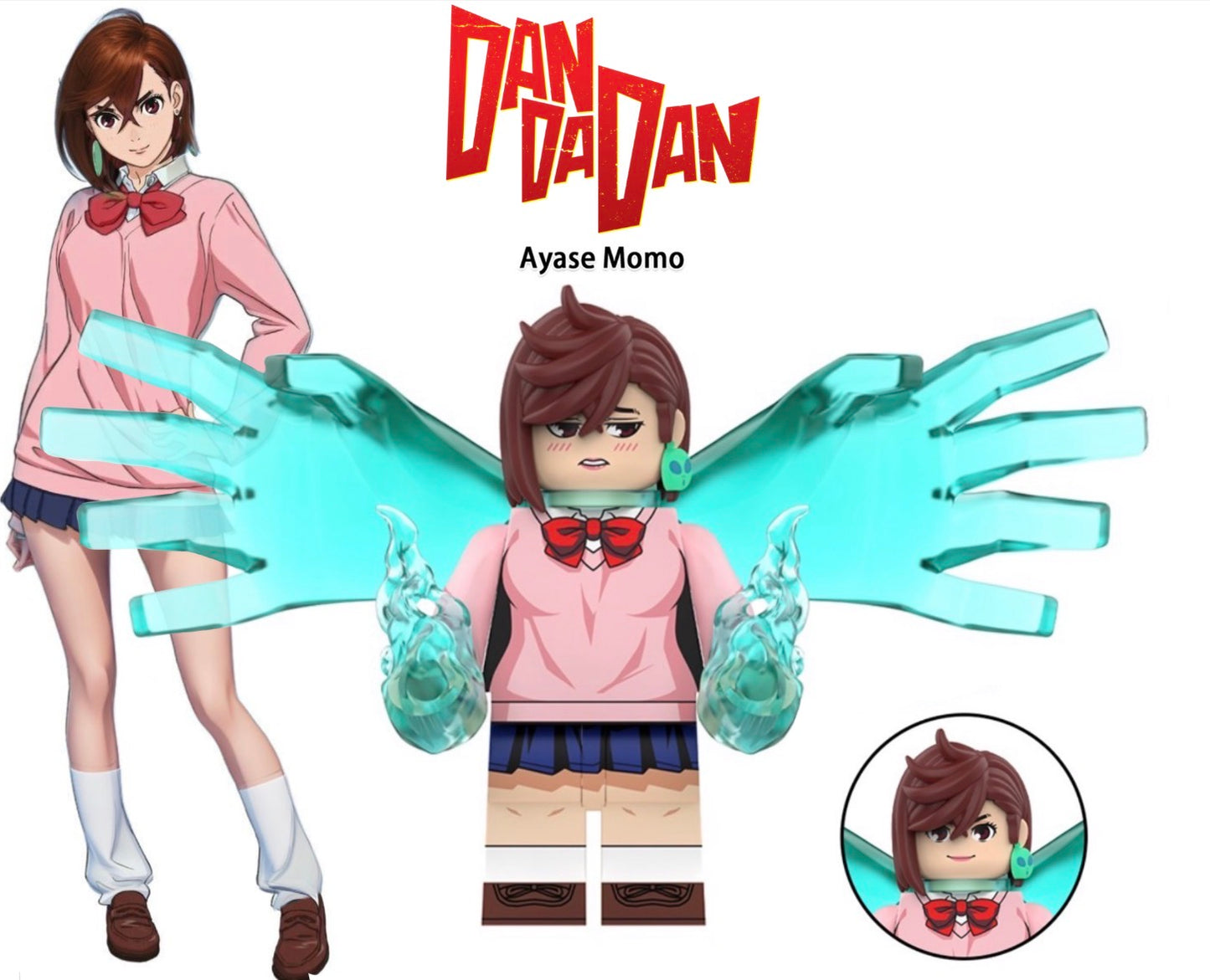 ⭐️⭐️ MINIFIGURE DANDADAN UNIVERS: AYASE MOMO ⭐️⭐️custom
