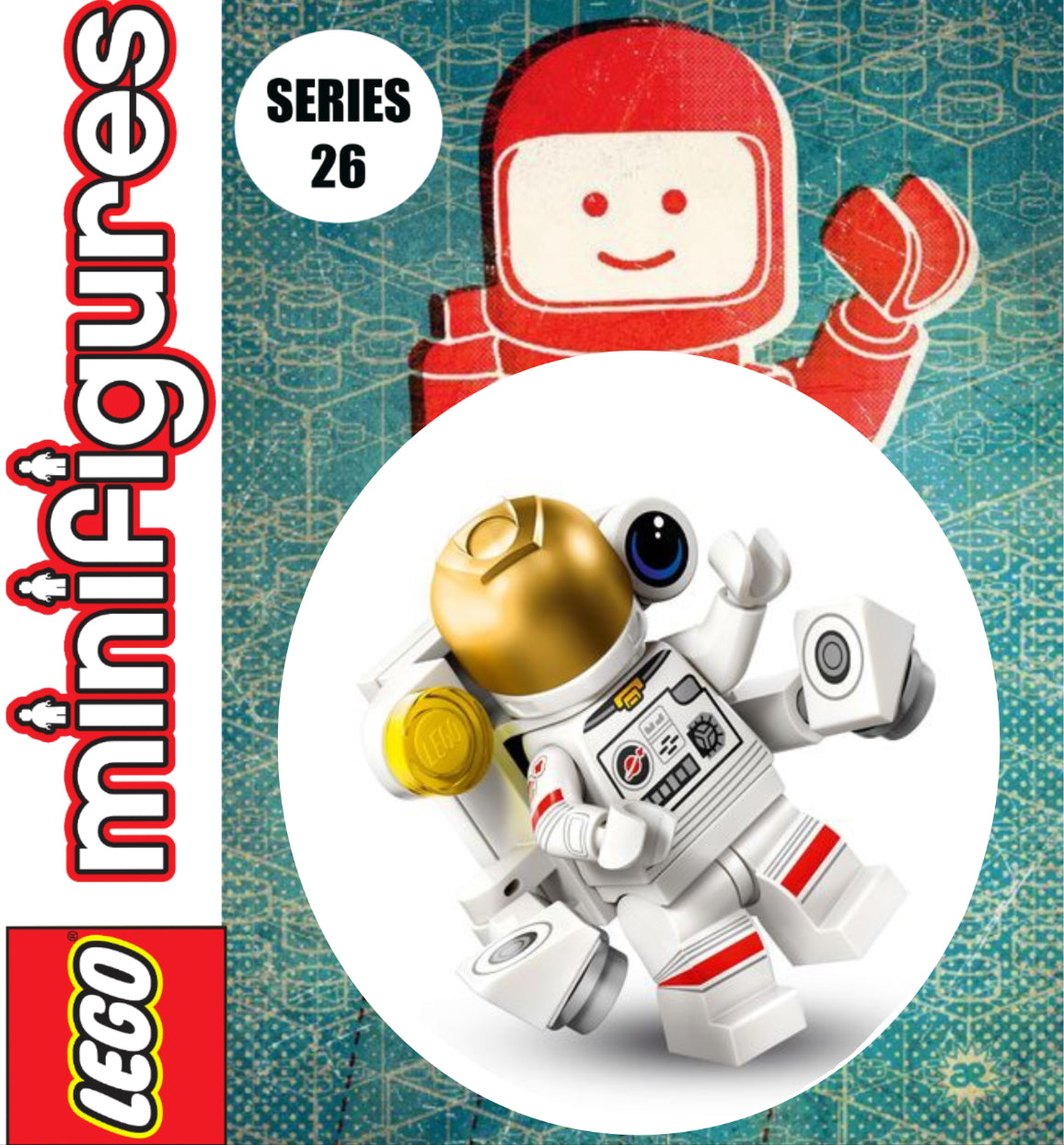 MINIFIGURE SPACE SÉRIES 26: Modern Astronaut "socle+fascicule" custom