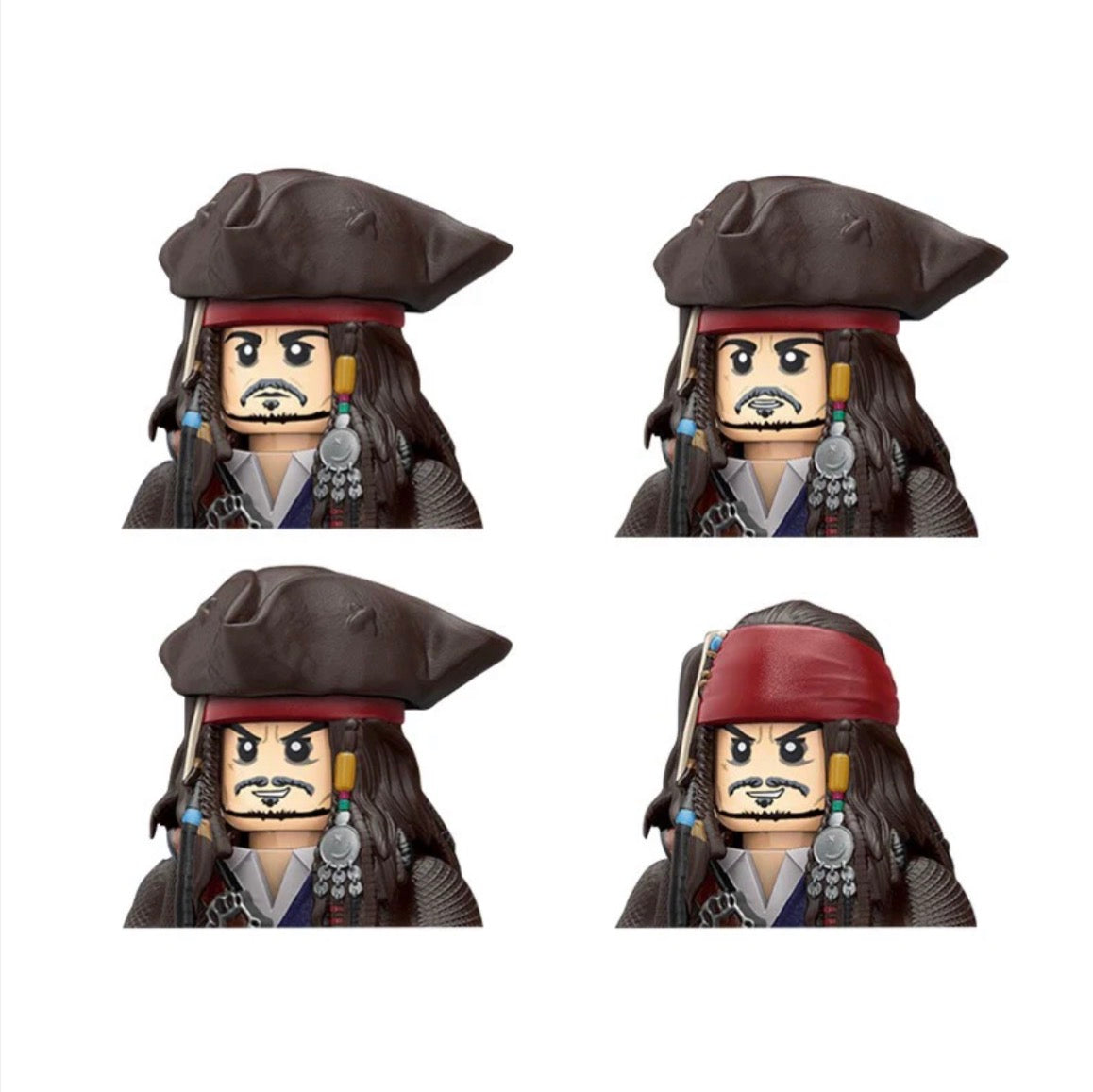 SUPERBE⭐️⭐️⭐️MINIFIGURE DISNEY UNIVERS EDITION LIMITÉE : JACK SPARROW (Version B)⭐️⭐️⭐️custom