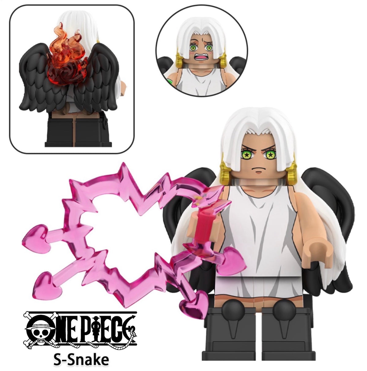 PRÉVENTE ⭐️⭐️⭐️MINIFIGURE ONE PEACE UNIVERS: S-SNAKE ⭐️⭐️⭐️custom DISPONIBILITÉ DÉBUT NOVEMBRE 2026